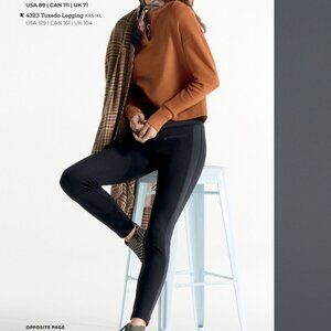 Cabi Tuxedo Black Leggings